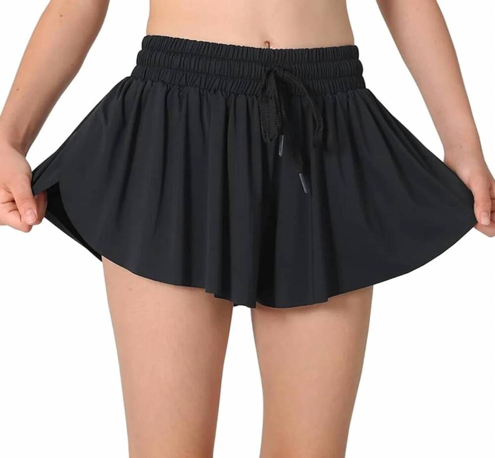 NEW TRACTR girls butterfly shorts in black